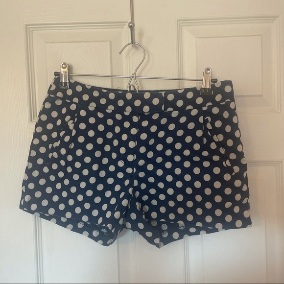 J. Crew Pants - Blue and White Polka Dot Shorts